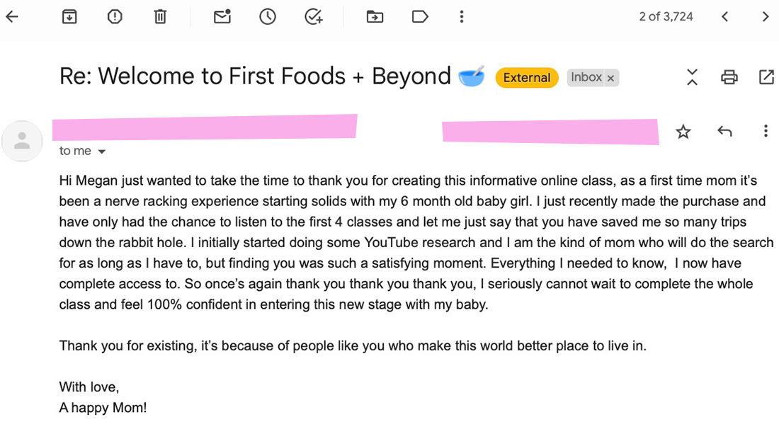 First Foods + Beyond | Megan Garcia
